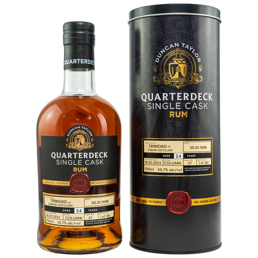 Trinidad Caroni Quarterdeck Rum 1998/2022  - 24 y.o. - #37  (Duncan Taylor)